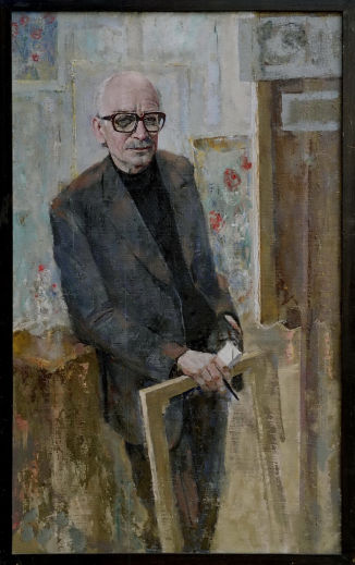 Ж-1315 ОМИИ Курнаков А.И. Портрет искусствоведа И.А.Круглого (1923-2013)